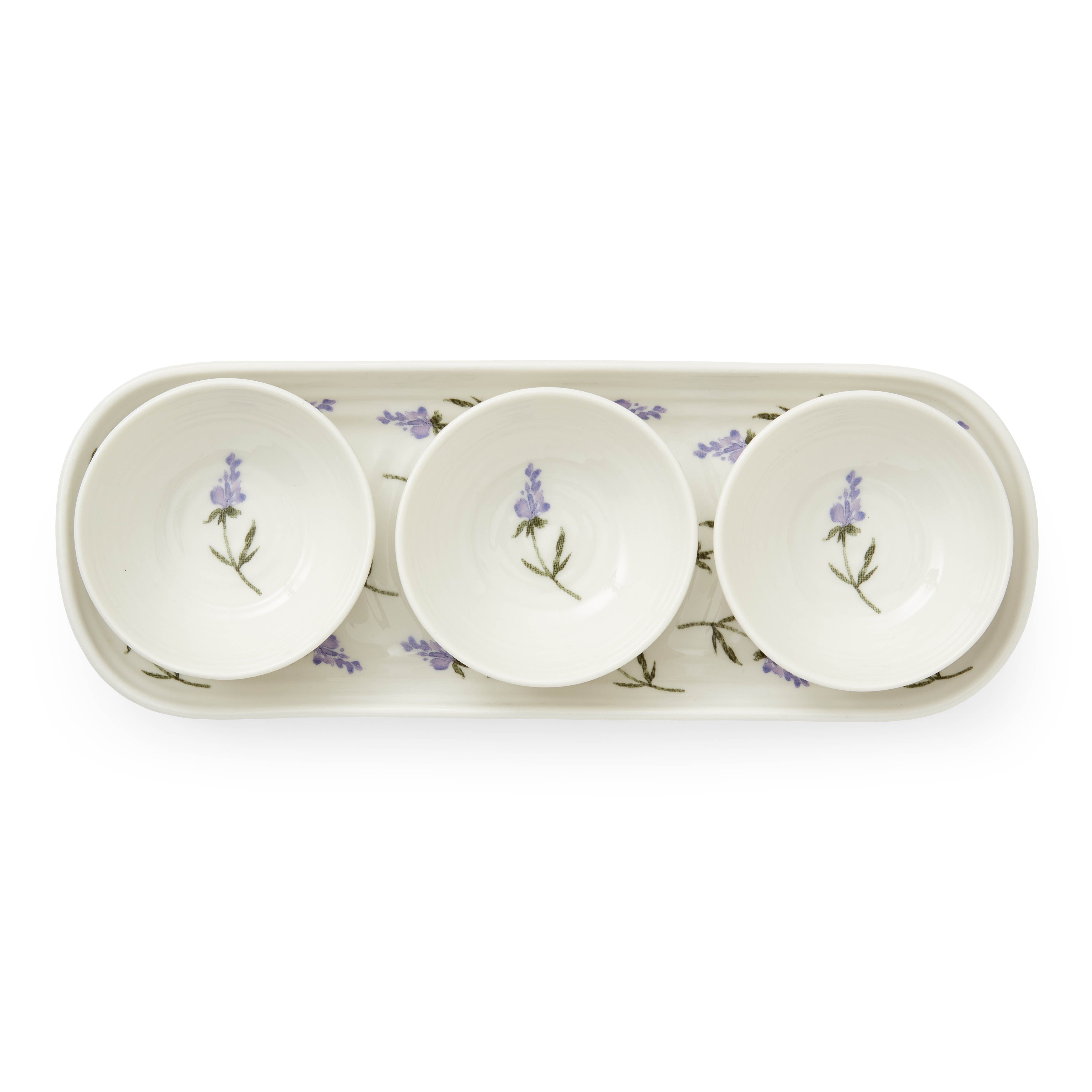 Sophie Conran Lavandula 4 Piece Bowl & Tray Set image number null